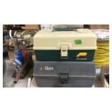 PLANO TACKLE BOX & ART BIN BOX W/ TACKLE