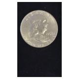 1963 FRANKLIN SILVER HALF DOLLAR