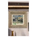 H. POZELL OIL ON CANVAS FRAMED PAINTING
