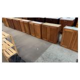 6 OAK WALL CABINETS 30'X12'X30'