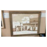 BJ MILLER WESTER SKETCH BARNWOOD FRAME 34'X28'