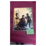 REVERSED PAINTED SILHOUETTE FEATURING VICTORIAN