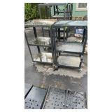 2 ROLLING METAL CARTS