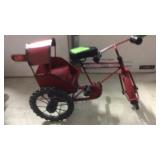 RED DECORATIVE METAL BIIKE