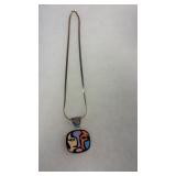 925 STERLING SILVER NECKLACE PENDANT MEXICO 925