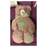 VINTAGE TEDDY BEAR W/ RUBBER NOSE & GOOGLE EYES
