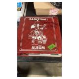 RED ALBUM OF BASKETBALL STARS CARDS