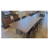 Gils Furniture, Dining Table & Webbed Back Stools