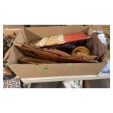BX OF WOOD CARVINGS