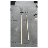 2 PITCH FORKS
