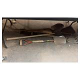 GROUP W/ SHOVELS, SPUD FORK & HOOK