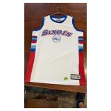 WHITE MAJESTIC HARDWOODS PHILADELPHIA 76ERS