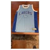 VINTAGE MAJESTIC HARDWOOD LA LAKERS BLUE