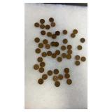 50 WHEAT PENNIES
