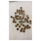 50 WHEAT PENNIES
