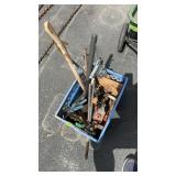 CEMENT STAKES, AXES, MEAT HOOKS & MISC