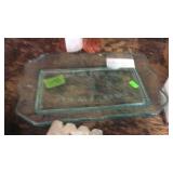 INDIANA GLASS ELECTRIC BLUE TRAY
