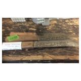 VINTAGE HIGH CARBON STEEL KNIVES W/ WOOD HANDLES