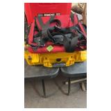 PET BICYCLE BASKET & YELLOW HARD SIDED CASE