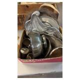 BX OF SILVER PLATE ITEMS