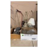 LAMPS, NAILS, GLASSWARE & MISC
