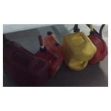 GROUP OF FUEL CANS