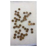 50 WHEAT PENNIES