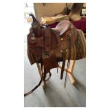 CUSTOM MADE CRATES TOOLED SADDLE NO. 340 W/