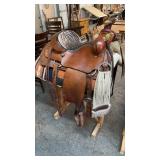 CUSTOM MADE MIKE SCHULTZ SADDLE NO. 1260 W/