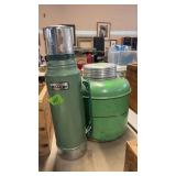 STANLEY THERMOS & VINTAGE DRINK COOLER