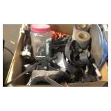 BX W/ CHIMNEY BRUSH, KNEE PADS, FISHING ROD