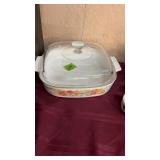 CORNING WARE GOLDEN HARVEST DISH W/ LID