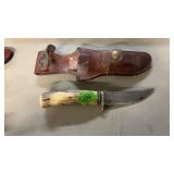 MORSETH BONE HANDLED KNIFE & SHEATH