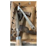 WIZARD CHAIN WRENCH, RASP & 2 HATCHETS