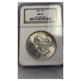 1887 MS 63 MORGAN SILVER DOLLAR