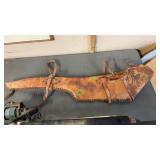 LEATHER GUN SCABARD