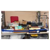 GROUP OF OFFICE ITEMS, CLEANING ITEMS, BROTHER