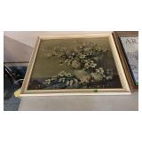 VINTAGE FLORAL PICTURE 33'X28'