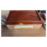 11 ROW CHERRY WOOD COIN DISPLAY