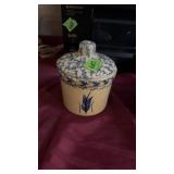 ROSEVILLE SPONGE JAR W/ LID