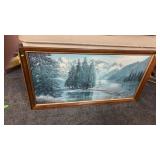 SNOWY MOUNTAIN SCENE PICTURE