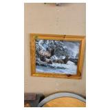 KEVIN DANIEL FRAMED ELK PHTOTGRAPH