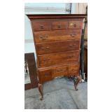 BOB TIMBERLAKE CHERRY WOOD HIGH CHEST W/ 9 DRAWERS