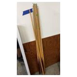 GROUP OF POOL CUES