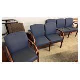 3 PC OFFICE RECEPTION CHAIR SET
