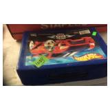 SMALL HOT WHEELS BOX W/ MINI CARS INSIDE