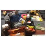 BROADHEADS, GUN CLEANING ITEMS, SUREVYOR'S TAPE