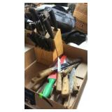 BX OF KNIVES & KNIFE SET W/ BLOCK