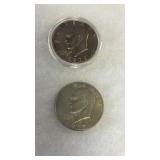 1 UNCIRC MSU64 EISENHOWER DOLLARS 1978 & 1 1977