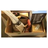 HAY HOOKS, SAND PAPER, SHELF BRACKETS, LIGHTBULBS